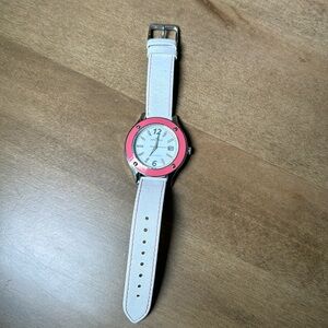 White and Pink Anne Klein watch